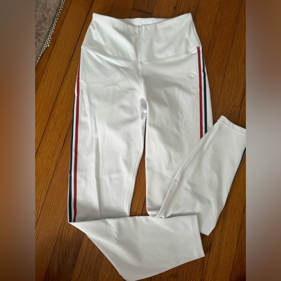 Good American Leggings red white and blue striped - Picture 2 of 4